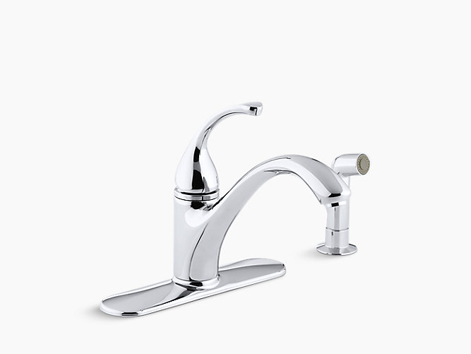 K 10412 Forte Single Handle Kitchen Sink Faucet With Sidespray
